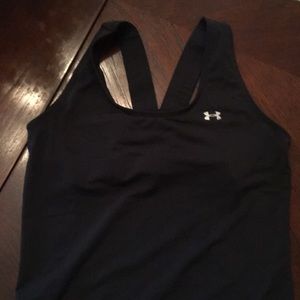 Under armour black tennis top